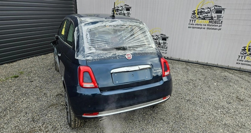 Fiat 500 cena 34800 przebieg: 6999, rok produkcji 2022 z Żywiec małe 277